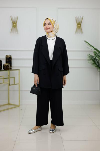 TALİA CEKET TAKIM-SİYAH