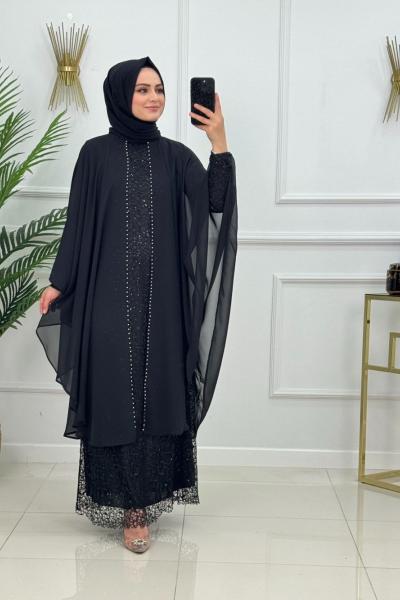 ZERRİN ABİYE -SİYAH